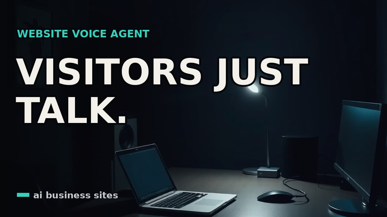The AI Voice Agent That Lives on Your Website (Visitors Just Talk)