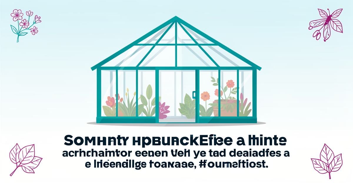 A minimalist greenhouse illustration with seasonal plant icons and brand-colored accents, featuring the headline 'Miss 40% of Sales?' in the lower third as a modern visual accent for a business blog.