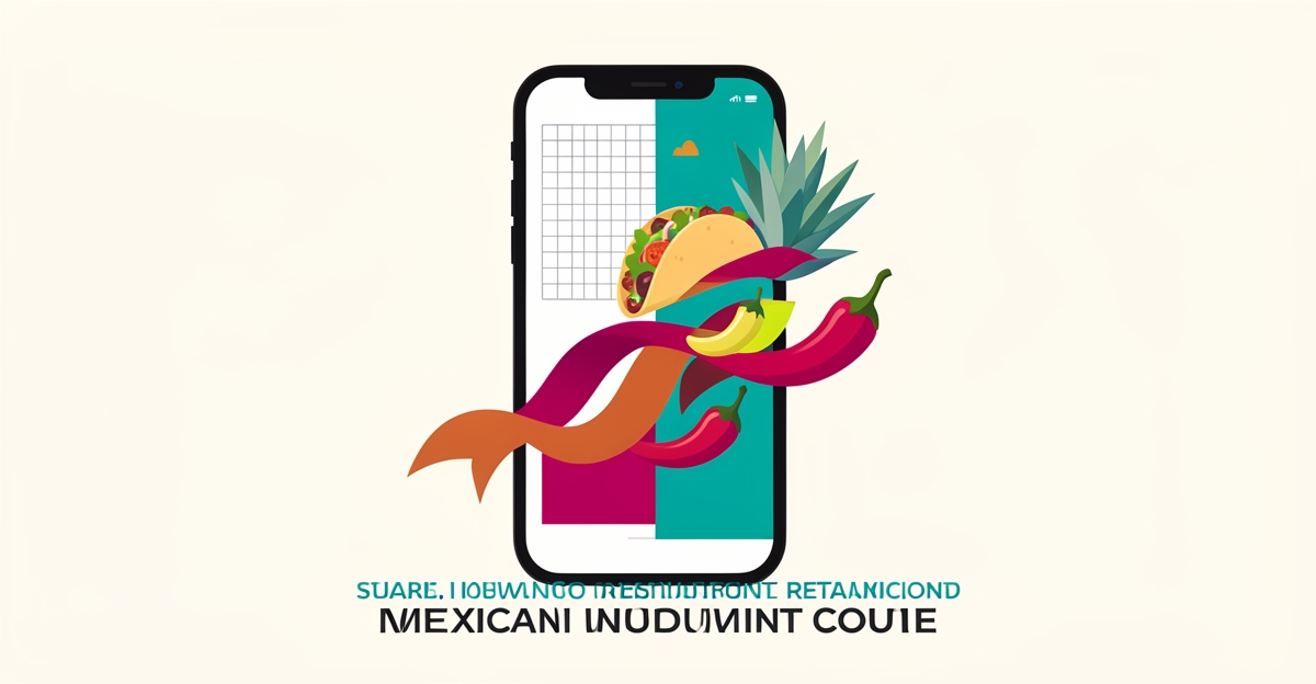 Flat illustration of a Mexican restaurant website transforming from a plain digital menu into vibrant storytelling visuals in teal and magenta.