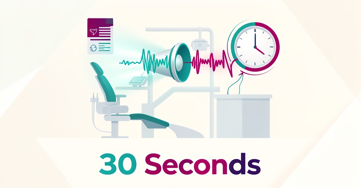 Flat illustration of AI voice technology streamlining insurance verification for a Halifax oral surgery practice in 30 seconds.