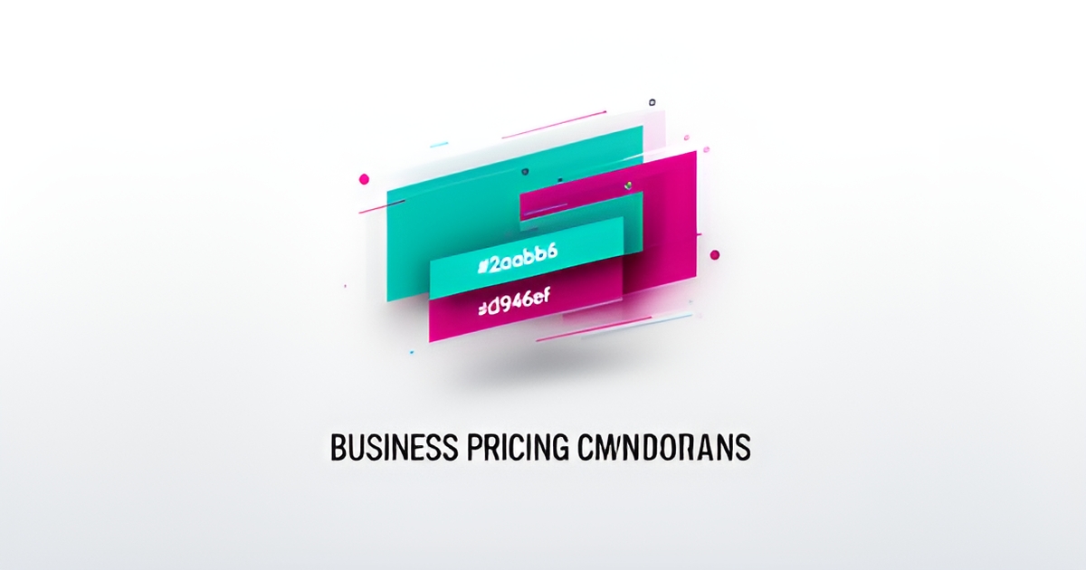 Flat illustration showing tiered pricing cards with teal and magenta accents for HoneyBook pricing comparison.